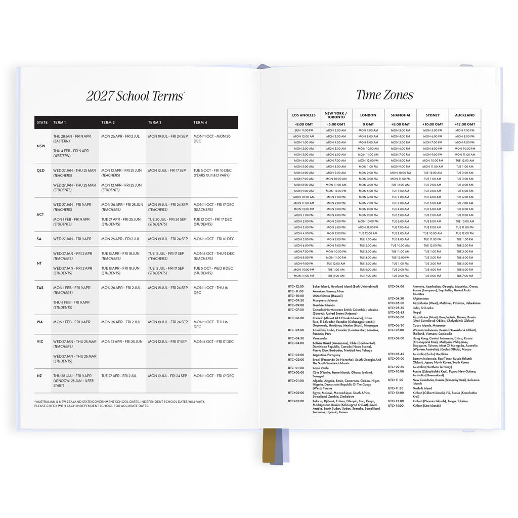 2027 A5 Vertical Planner - Powder - PRE-ORDER (25 SEPTEMBER)