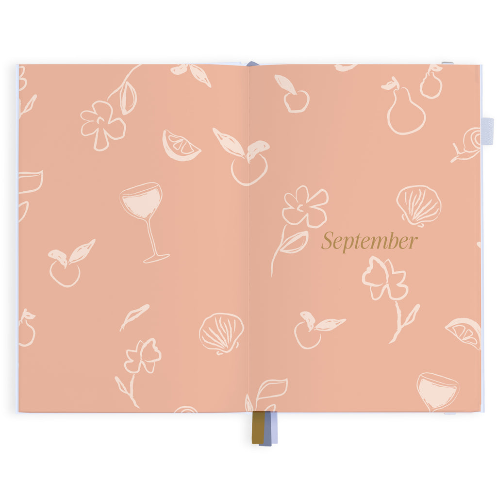 2027 A5 Vertical Planner - Powder - PRE-ORDER (25 SEPTEMBER)