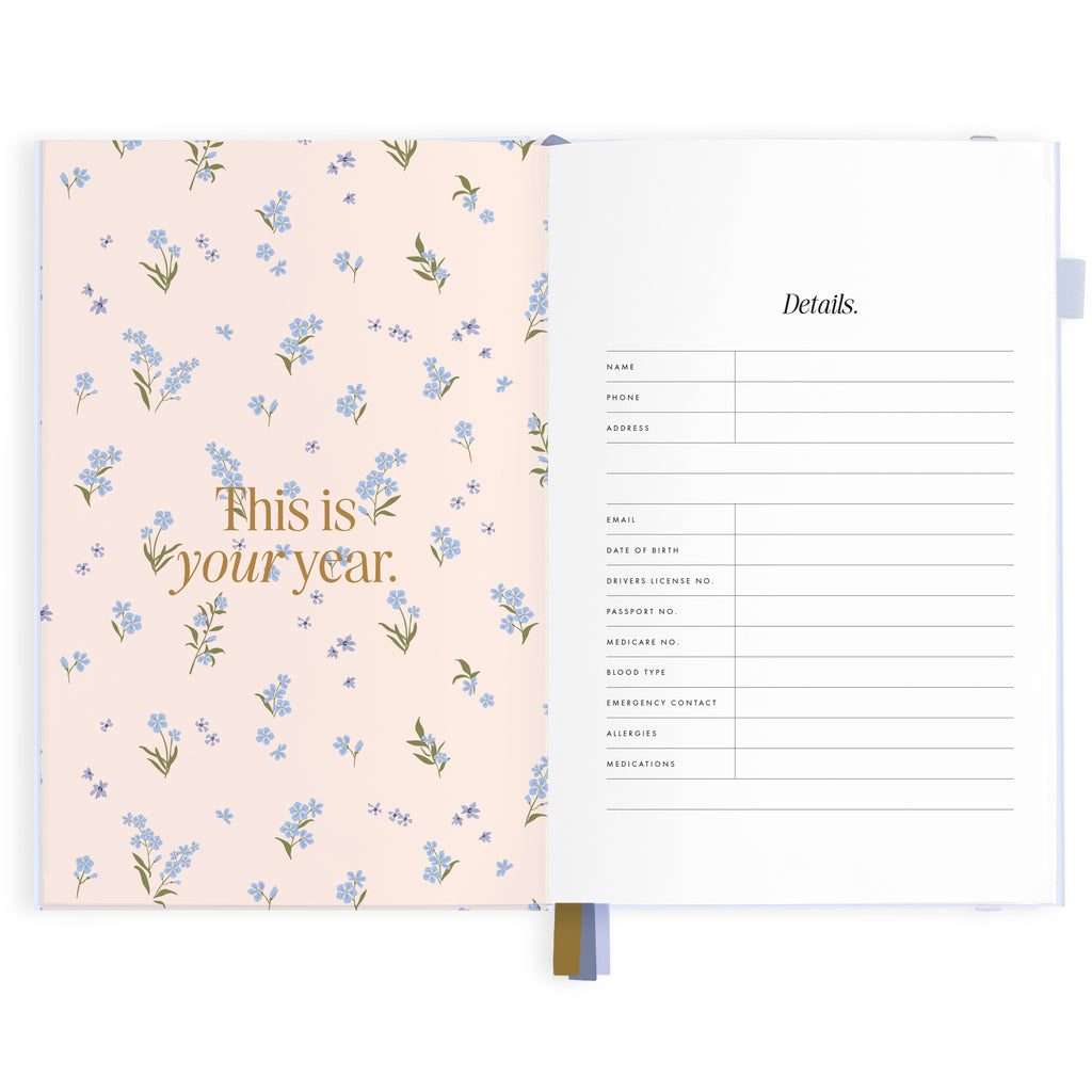 2027 A5 Vertical Planner - Powder - PRE-ORDER (25 SEPTEMBER)