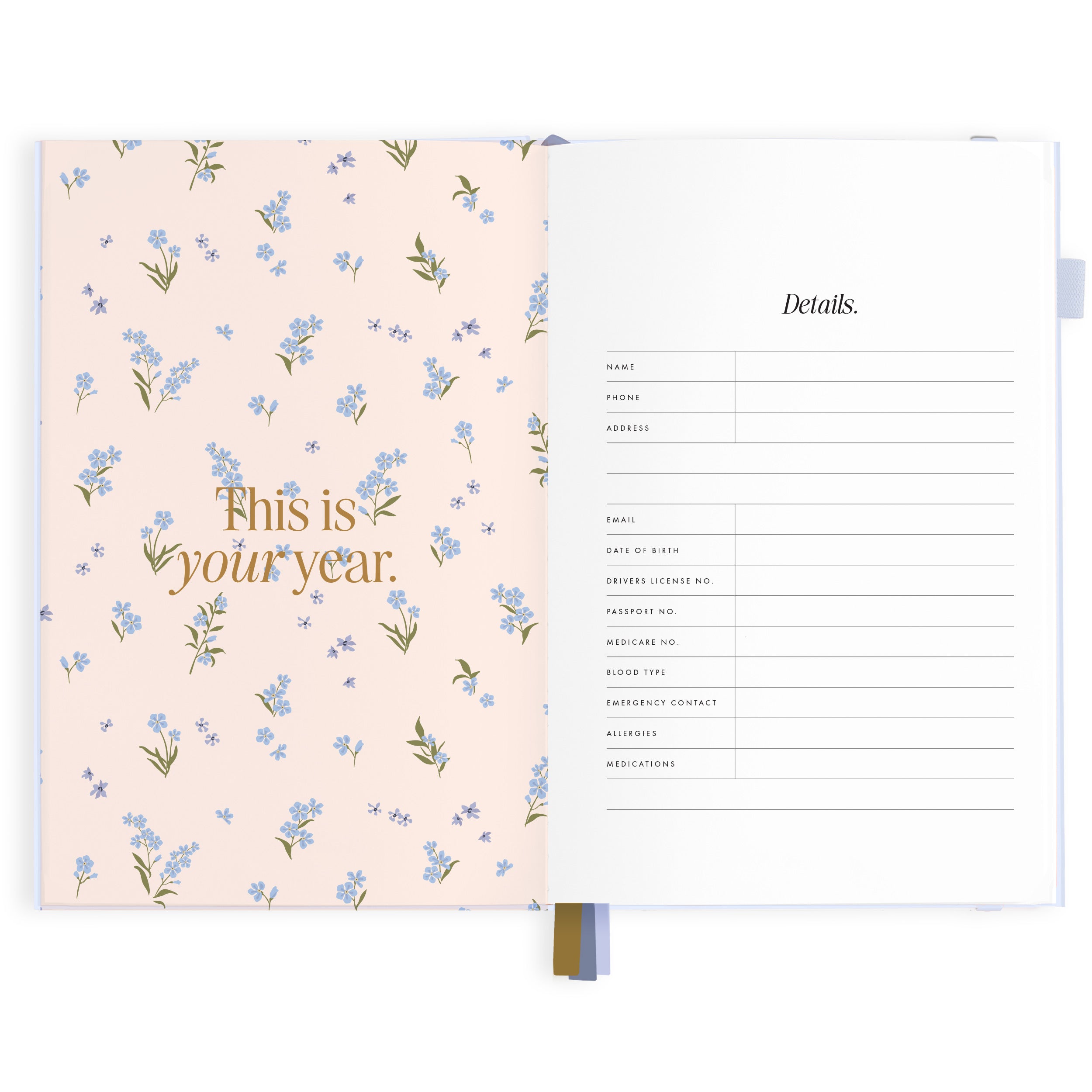2027 A5 Vertical Planner - Powder - PRE-ORDER (15 SEPTEMBER)