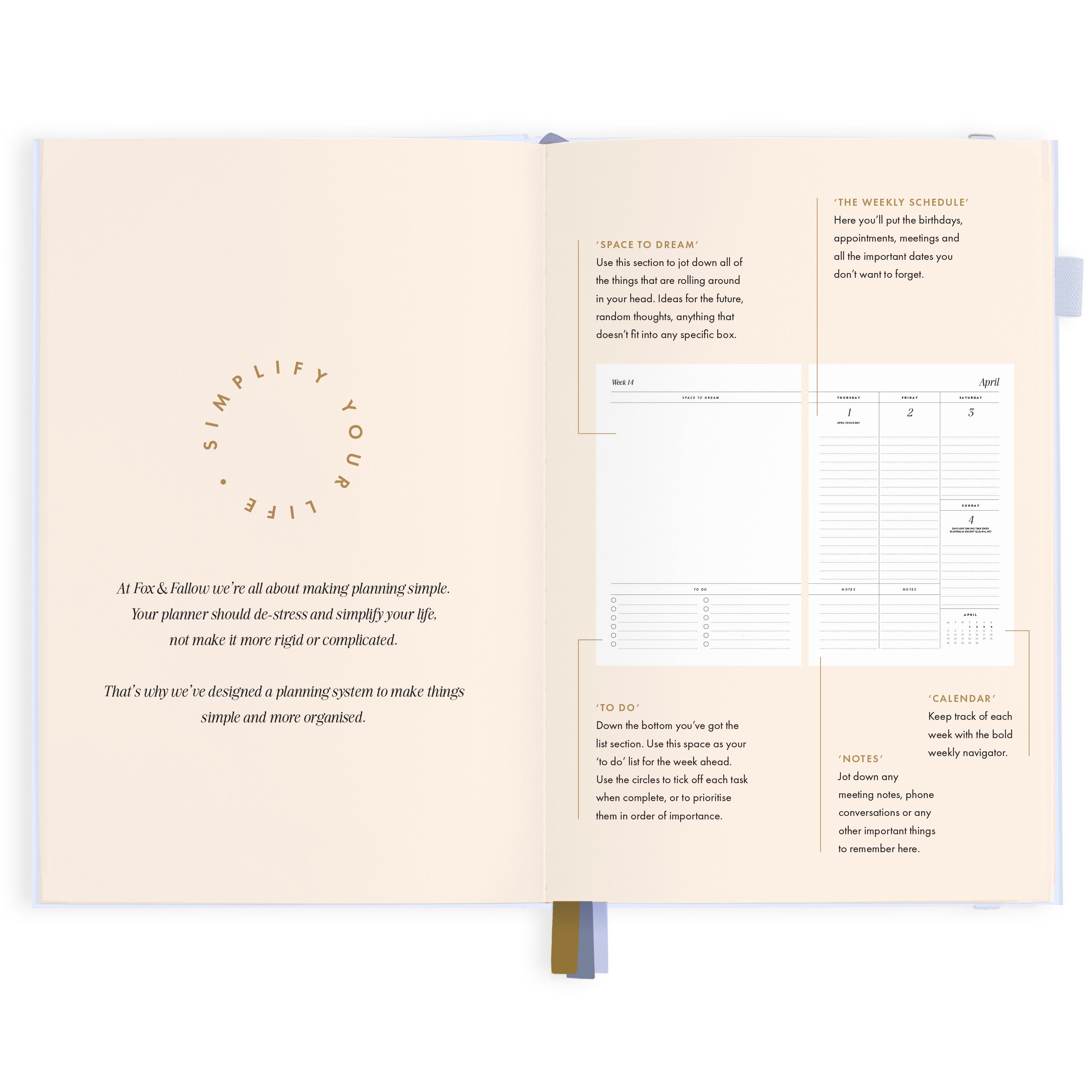 2027 A5 Vertical Planner - Powder - PRE-ORDER (15 SEPTEMBER)