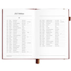 2027 A5 Horizontal Planner - Cherry - PRE-ORDER (25 SEPTEMBER)