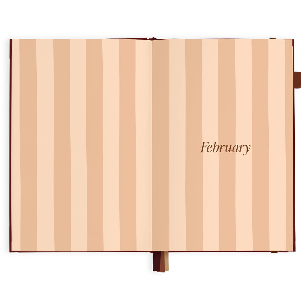 2027 A5 Horizontal Planner - Cherry - PRE-ORDER (25 SEPTEMBER)