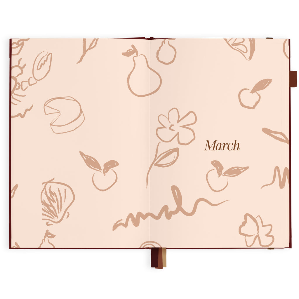 2027 A5 Horizontal Planner - Cherry - PRE-ORDER (25 SEPTEMBER)