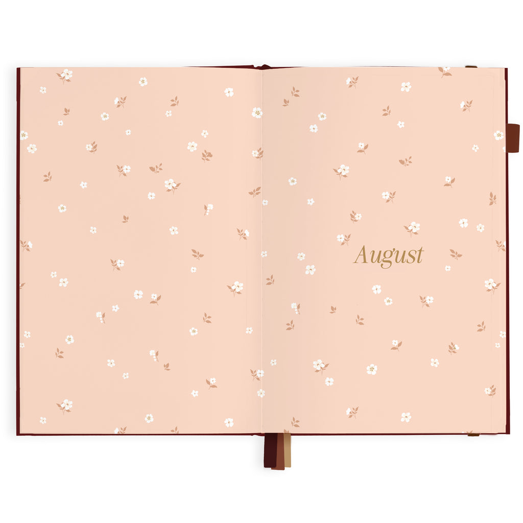 2027 A5 Horizontal Planner - Cherry - PRE-ORDER (25 SEPTEMBER)