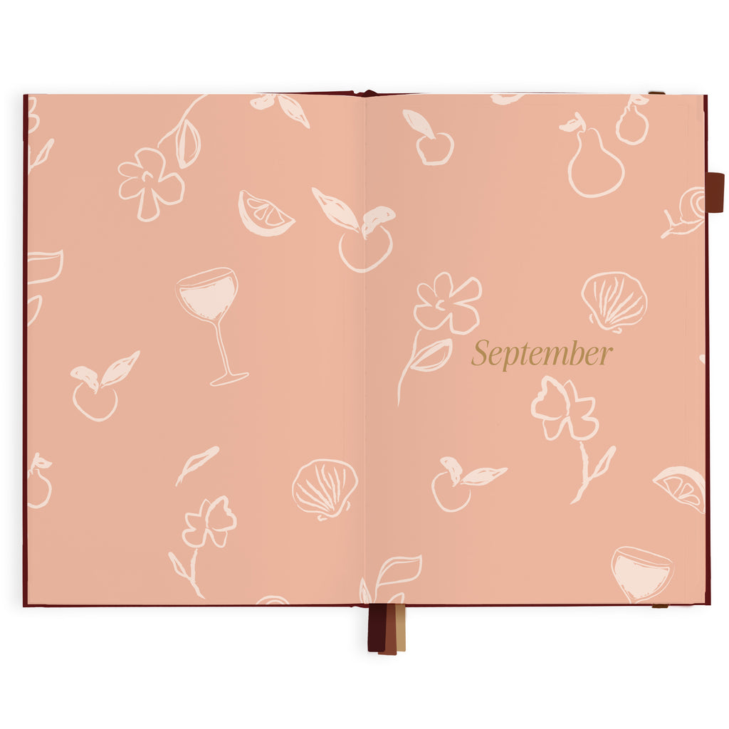 2027 A5 Horizontal Planner - Cherry - PRE-ORDER (25 SEPTEMBER)