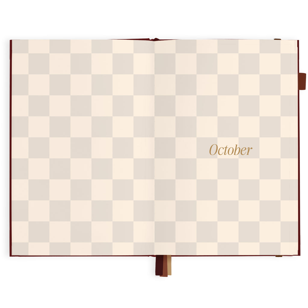 2027 A5 Horizontal Planner - Cherry - PRE-ORDER (25 SEPTEMBER)