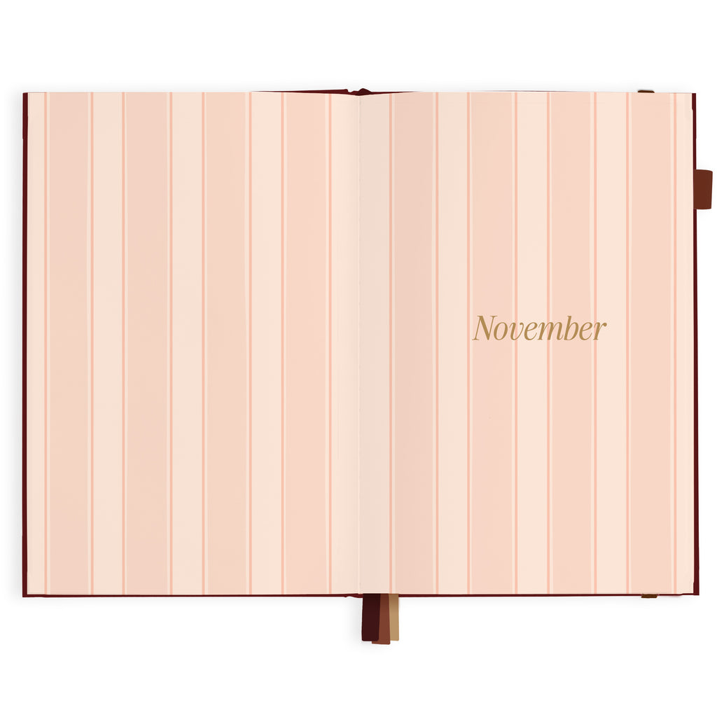 2027 A5 Horizontal Planner - Cherry - PRE-ORDER (25 SEPTEMBER)