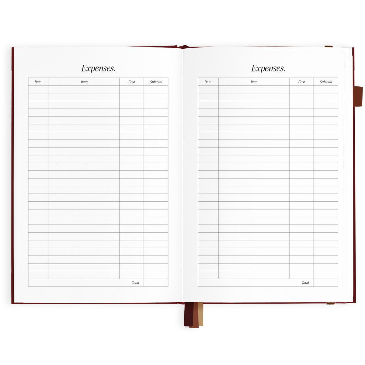 2027 A5 Horizontal Planner - Cherry - PRE-ORDER (25 SEPTEMBER)