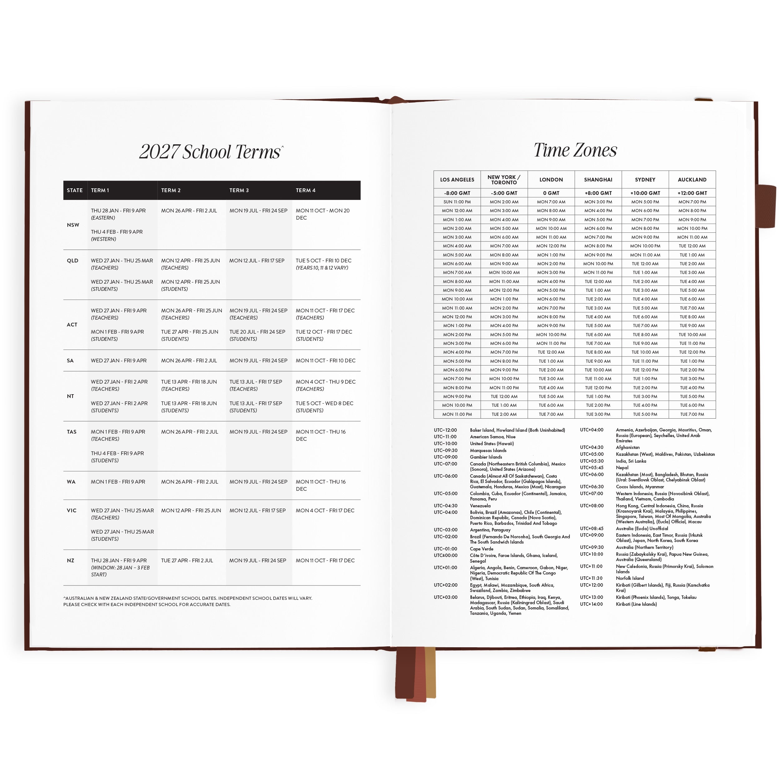 2027 A5 Vertical Planner - Chocolate - PRE-ORDER (SEPTEMBER)