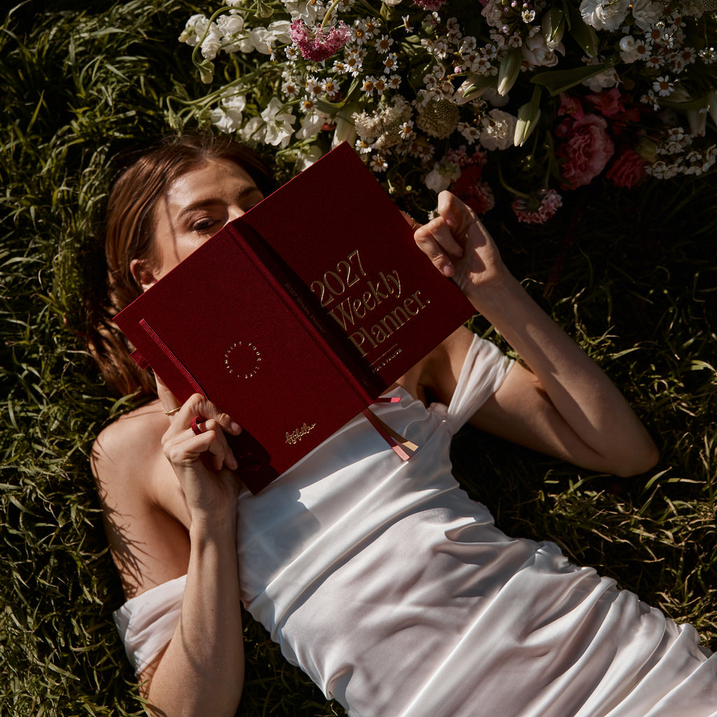 2027 A5 Horizontal Planner - Cherry - PRE-ORDER (25 SEPTEMBER)
