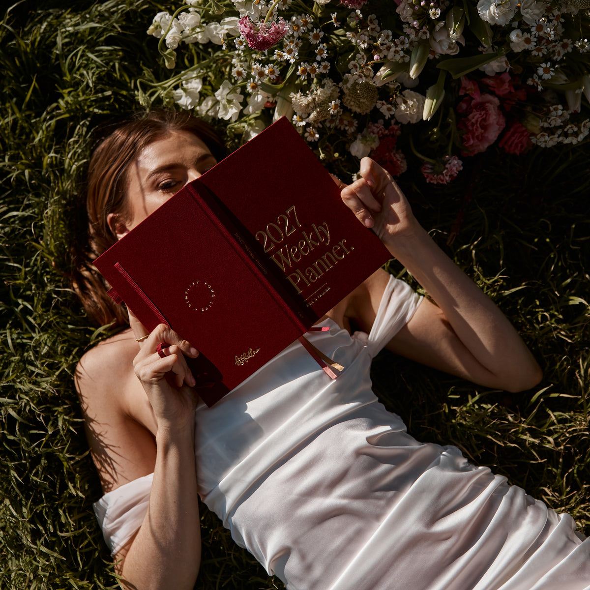 2027 A5 Horizontal Planner - Cherry - PRE-ORDER (25 SEPTEMBER)