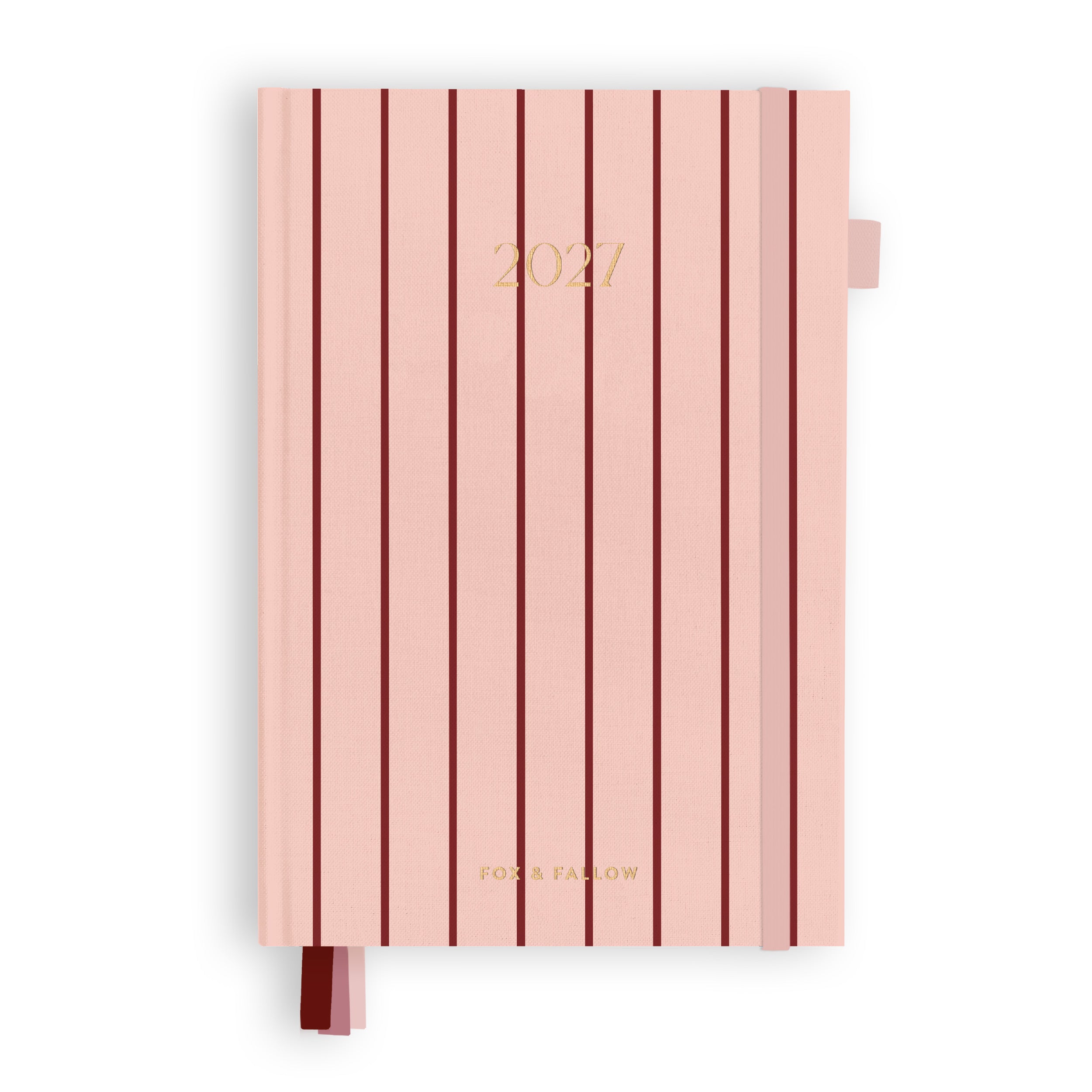 2027 A5 Horizontal Planner - Rosé Pinstripe - PRE-ORDER (15 SEPTEMBER)
