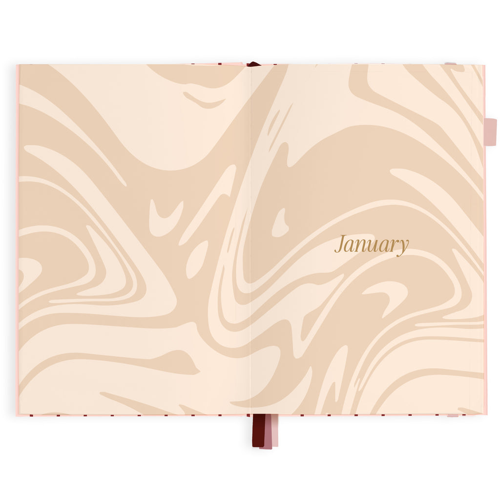 2027 A5 Horizontal Planner - Rosé Pinstripe - PRE-ORDER (25 SEPTEMBER)