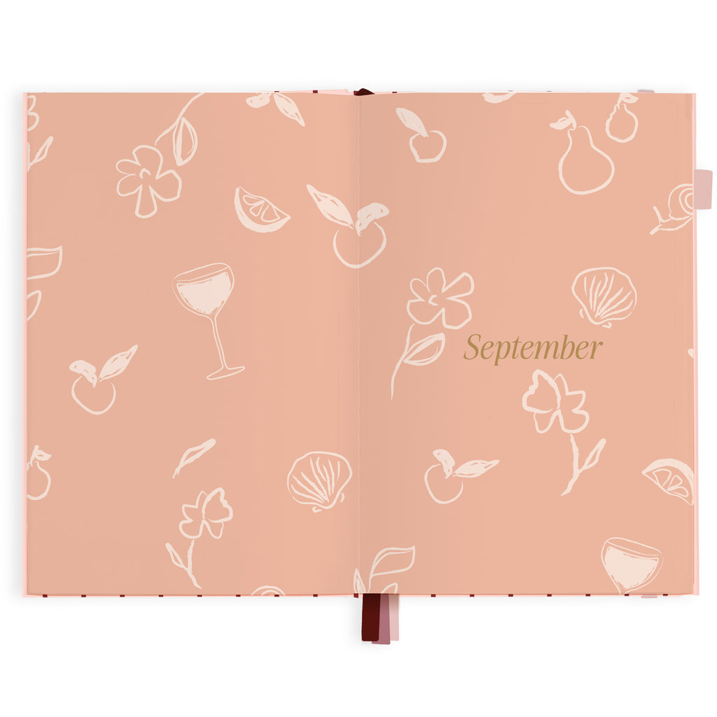 2027 A5 Horizontal Planner - Rosé Pinstripe - PRE-ORDER (25 SEPTEMBER)