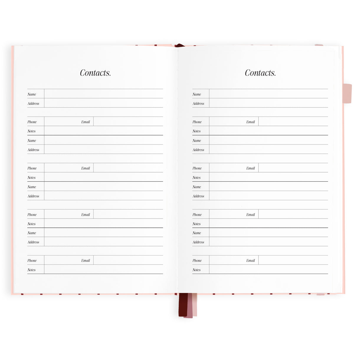 2027 A5 Horizontal Planner - Rosé Pinstripe - PRE-ORDER (25 SEPTEMBER)