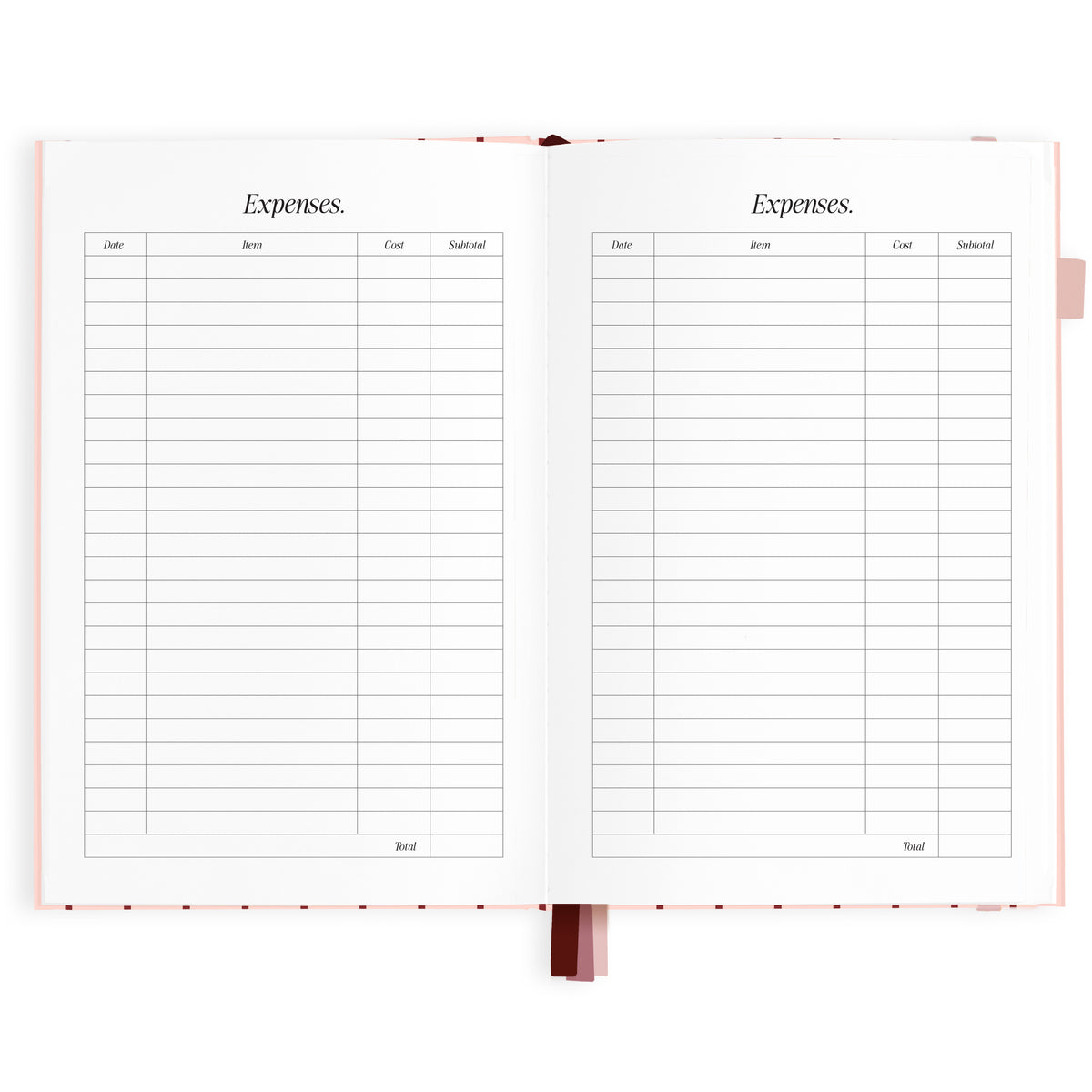 2027 A5 Horizontal Planner - Rosé Pinstripe - PRE-ORDER (25 SEPTEMBER)