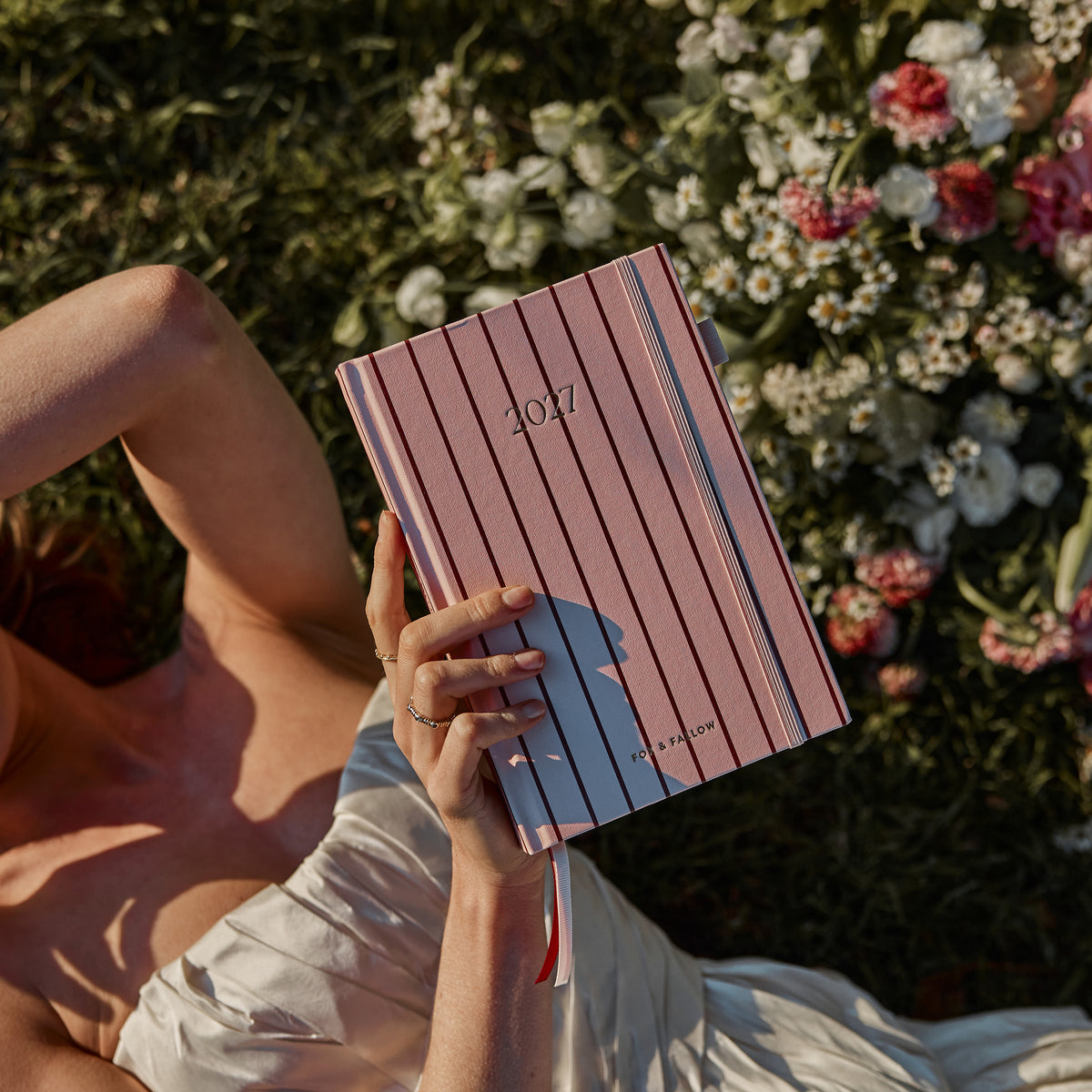 2027 A5 Horizontal Planner - Rosé Pinstripe - PRE-ORDER (25 SEPTEMBER)
