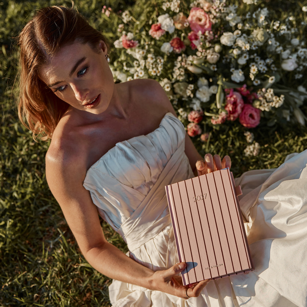 2027 A5 Horizontal Planner - Rosé Pinstripe - PRE-ORDER (25 SEPTEMBER)