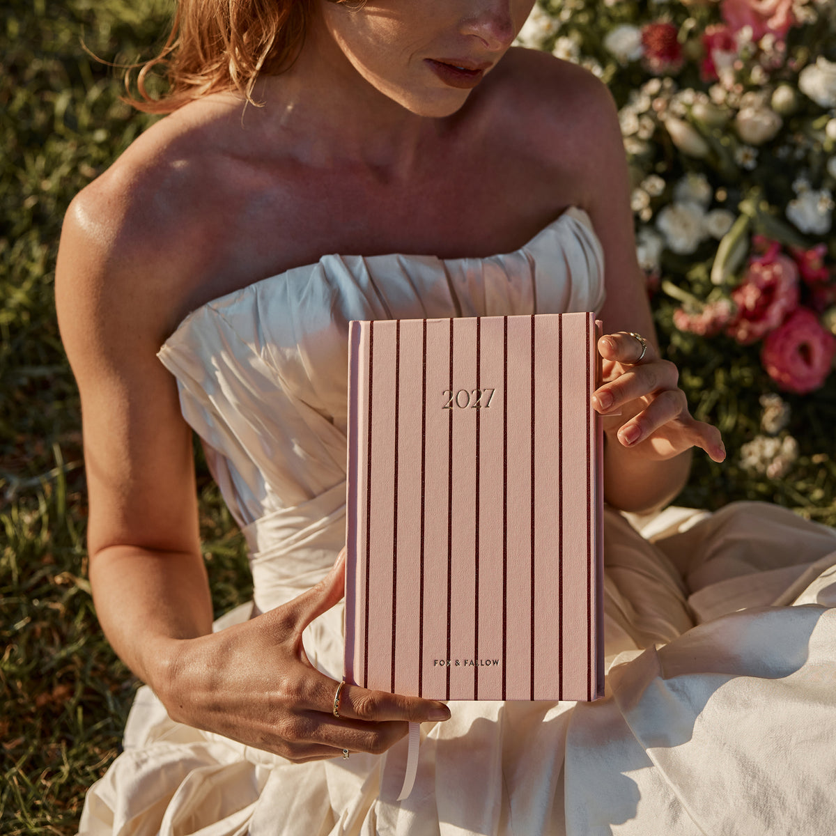 2027 A5 Horizontal Planner - Rosé Pinstripe - PRE-ORDER (25 SEPTEMBER)
