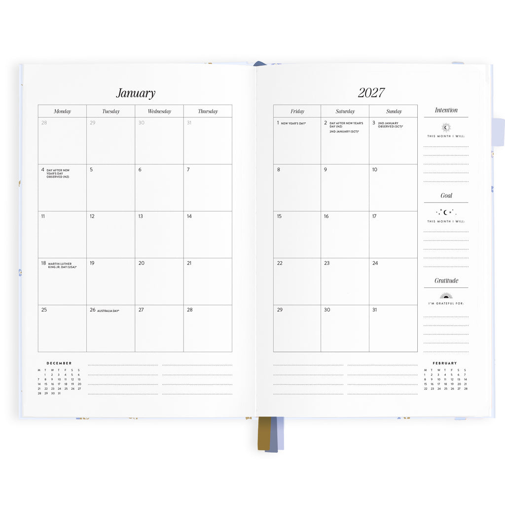 2027 A5 Horizontal Planner - Cornflower - PRE-ORDER (25 SEPTEMBER)
