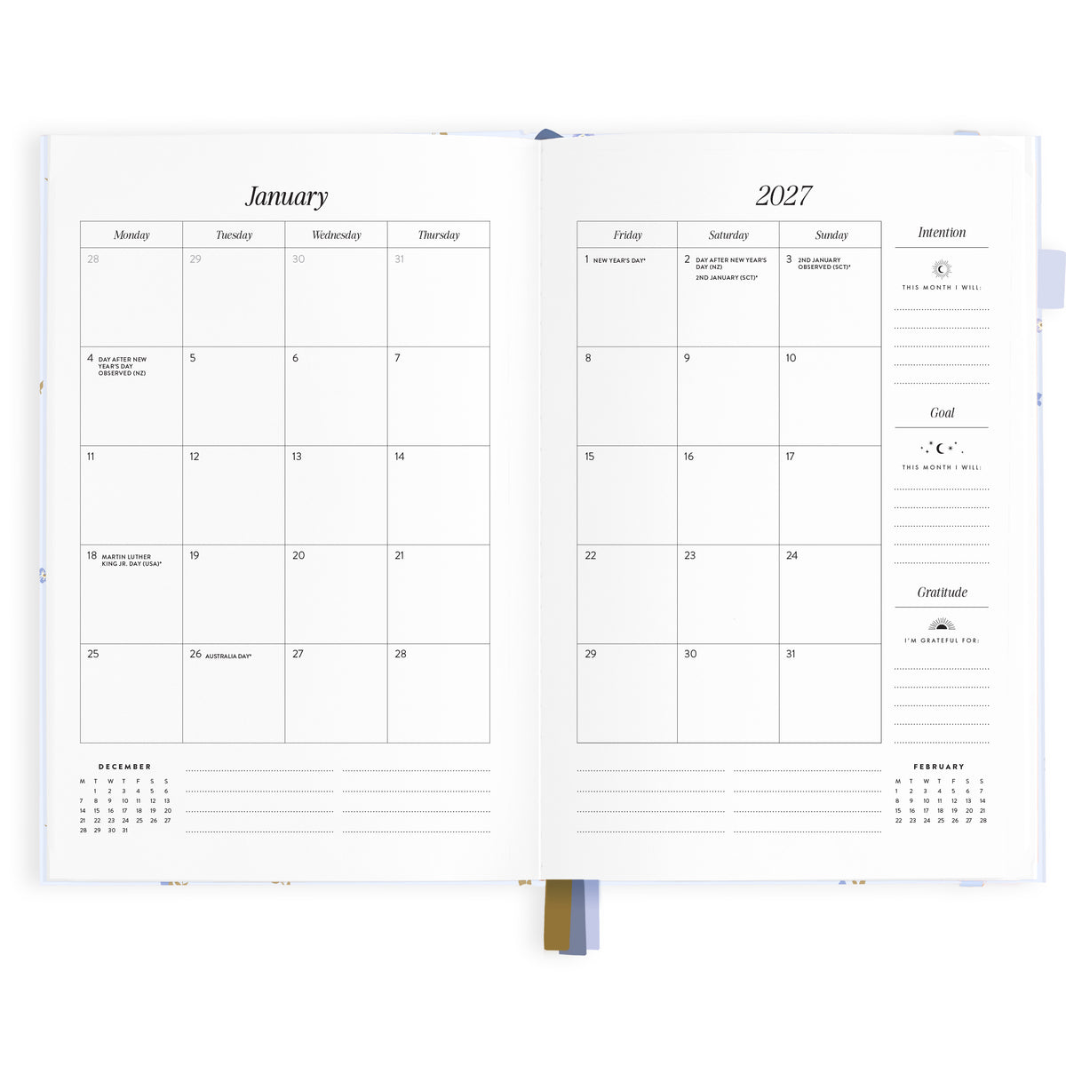 2027 A5 Horizontal Planner - Cornflower - PRE-ORDER (25 SEPTEMBER)