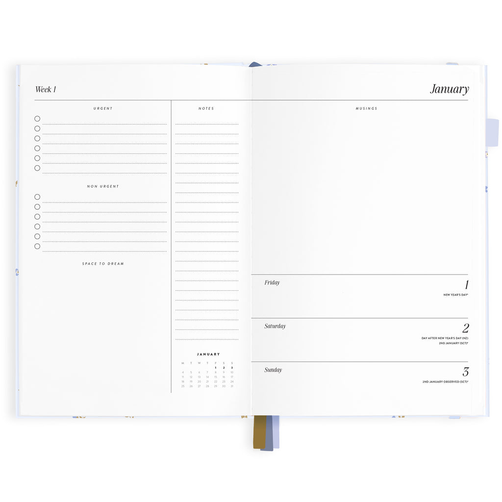 2027 A5 Horizontal Planner - Cornflower - PRE-ORDER (25 SEPTEMBER)