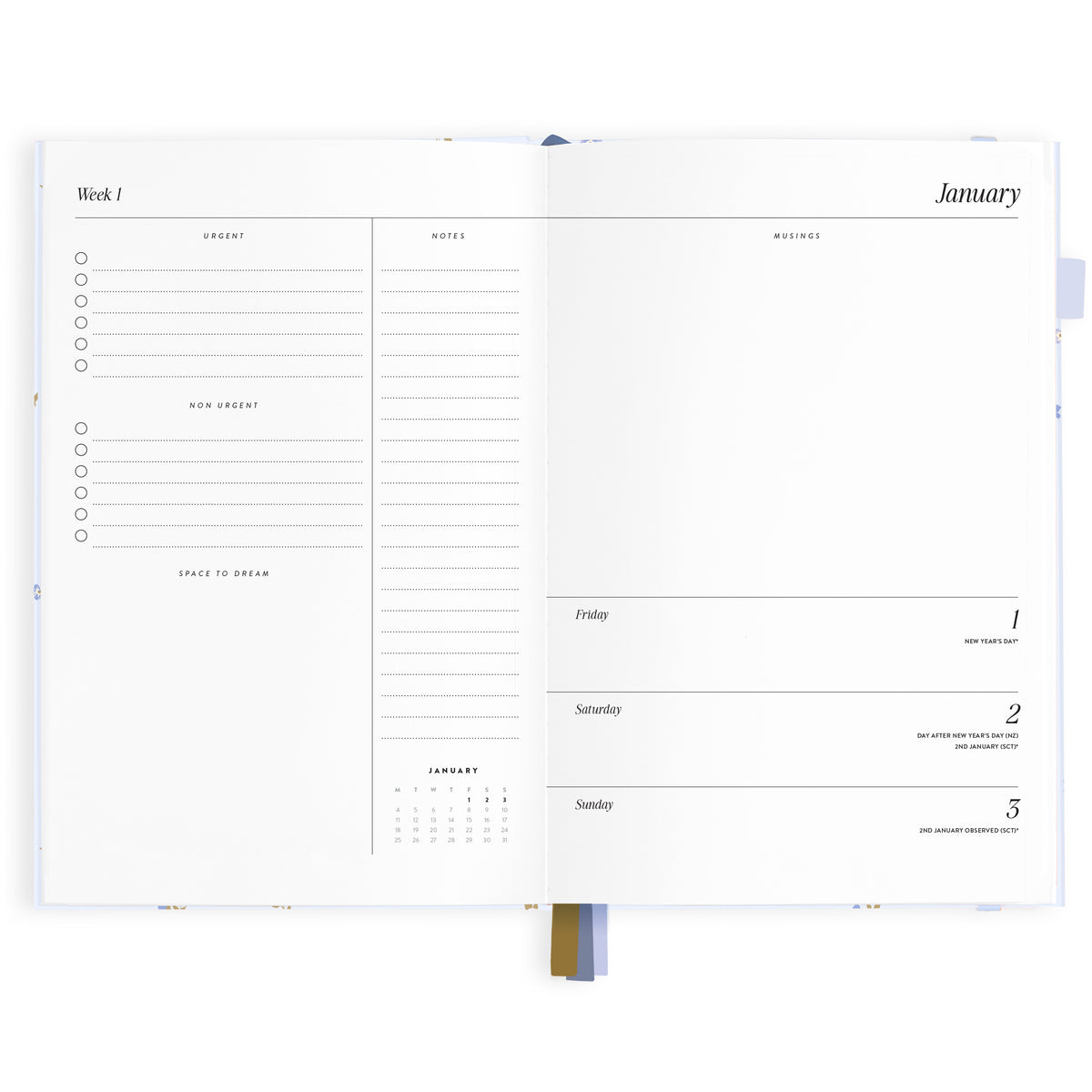 2027 A5 Horizontal Planner - Cornflower - PRE-ORDER (25 SEPTEMBER)