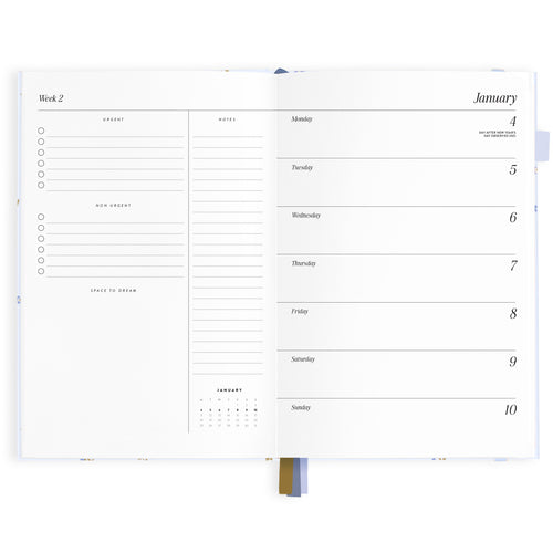 2027 A5 Horizontal Planner - Cornflower - PRE-ORDER (15 SEPTEMBER)