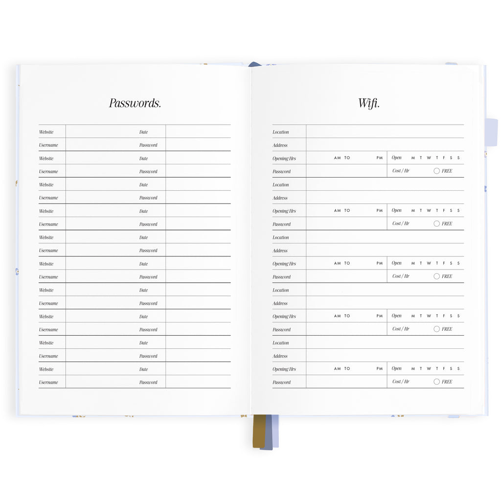 2027 A5 Horizontal Planner - Cornflower - PRE-ORDER (25 SEPTEMBER)