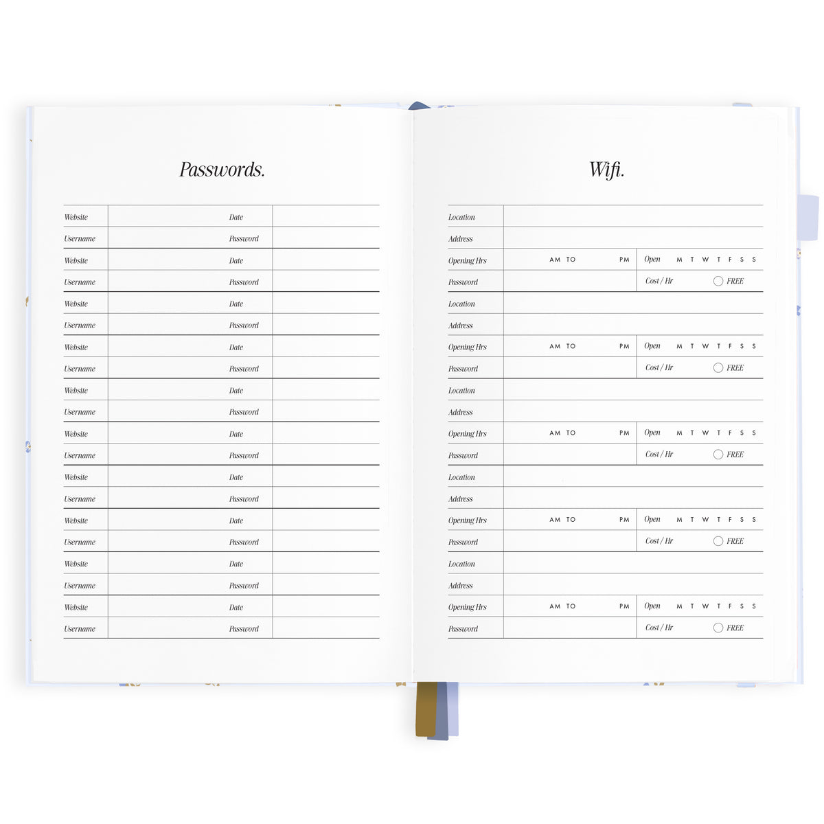 2027 A5 Horizontal Planner - Cornflower - PRE-ORDER (25 SEPTEMBER)