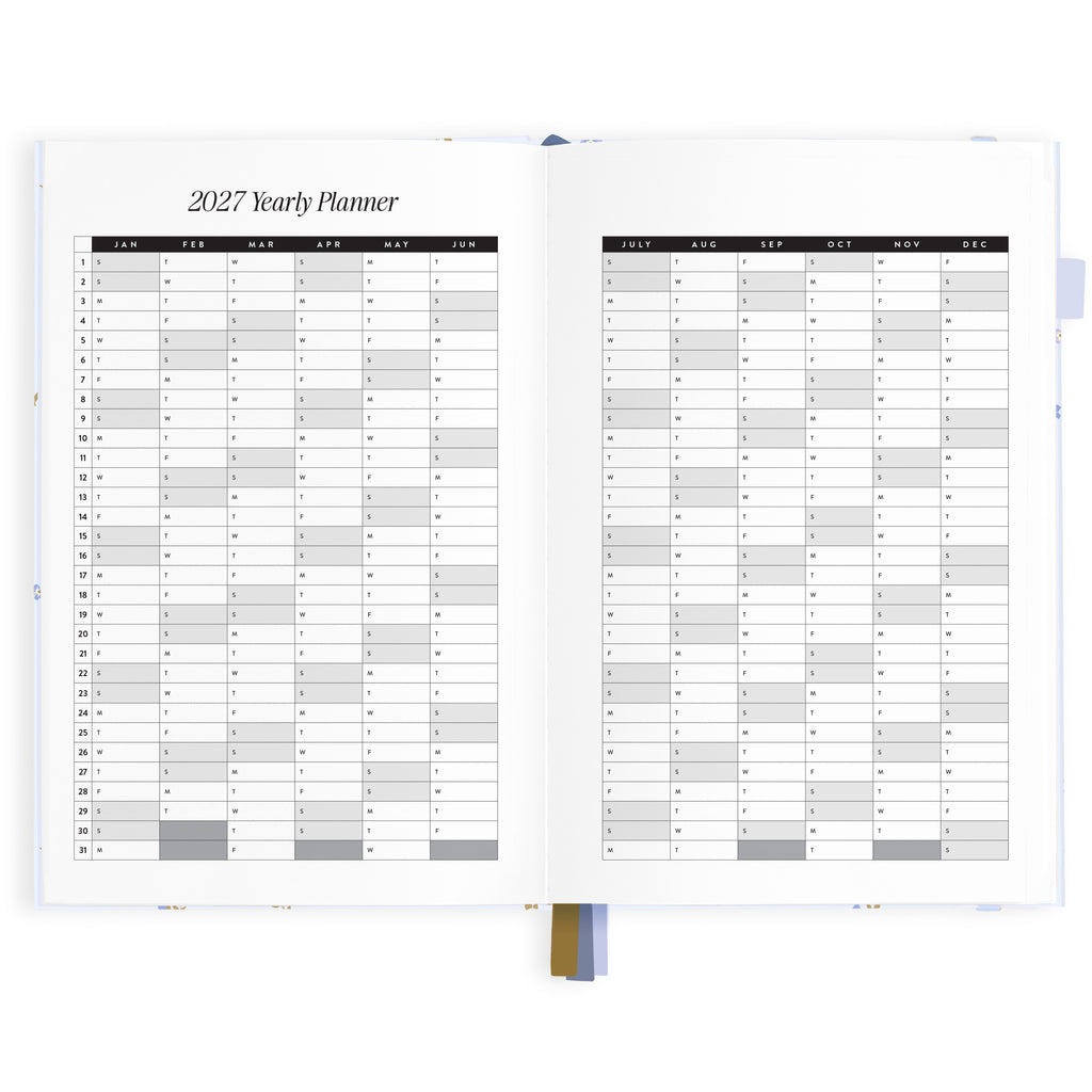 2027 A5 Horizontal Planner - Cornflower - PRE-ORDER (25 SEPTEMBER)