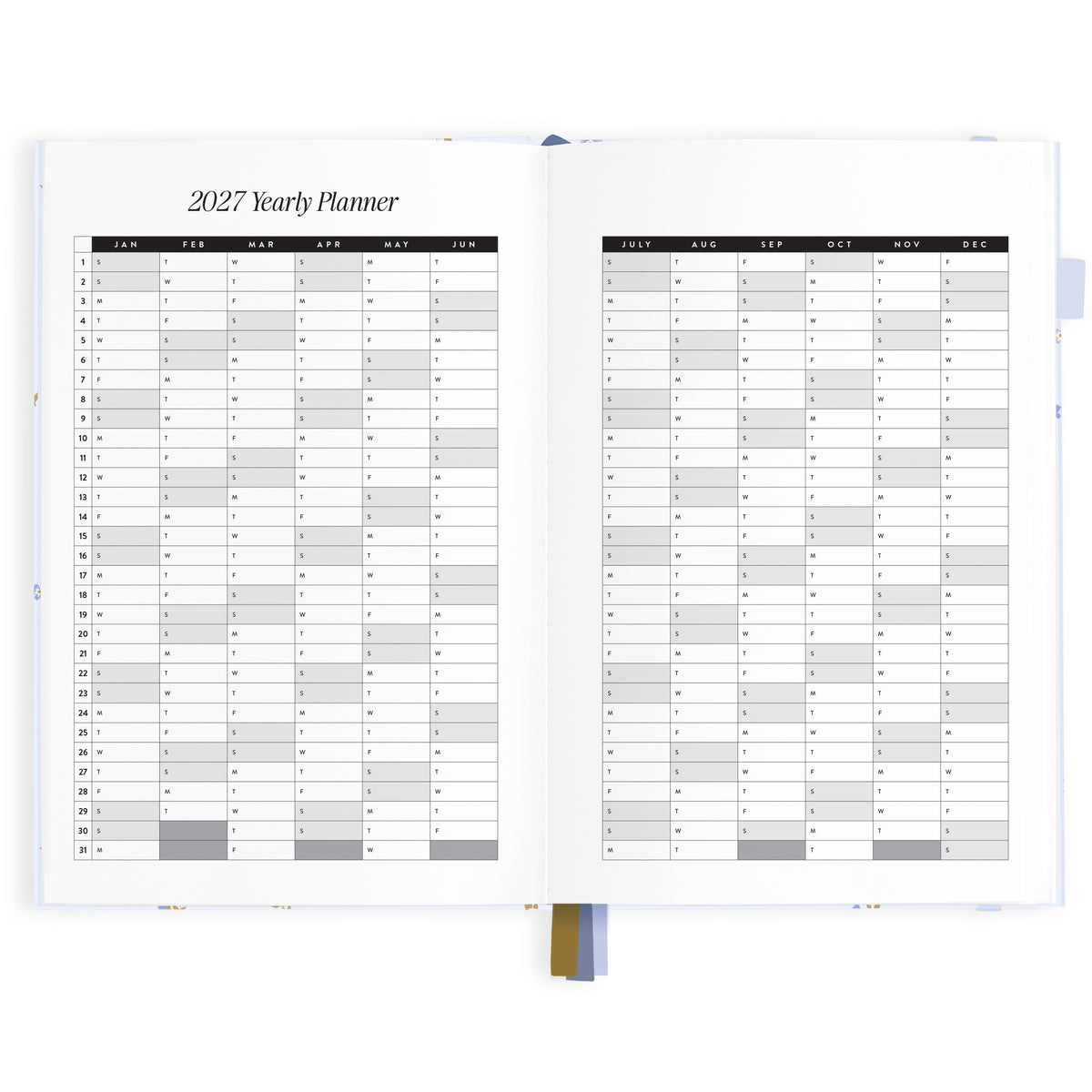 2027 A5 Horizontal Planner - Cornflower - PRE-ORDER (25 SEPTEMBER)