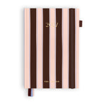 2027 A5 Academic Vertical Planner - Chocolate Stripe - PRE-ORDER (25 SEPTEMBER)