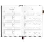 2027 A5 Academic Vertical Planner - Chocolate Stripe - PRE-ORDER (25 SEPTEMBER)