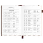 2027 A5 Academic Vertical Planner - Chocolate Stripe - PRE-ORDER (25 SEPTEMBER)