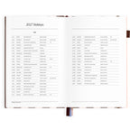 2027 A5 Academic Vertical Planner - Chocolate Stripe - PRE-ORDER (25 SEPTEMBER)