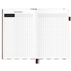 2027 A5 Academic Vertical Planner - Chocolate Stripe - PRE-ORDER (25 SEPTEMBER)