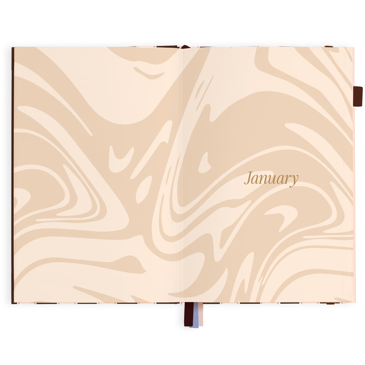 2027 A5 Academic Vertical Planner - Chocolate Stripe - PRE-ORDER (25 SEPTEMBER)