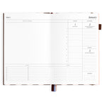 2027 A5 Academic Vertical Planner - Chocolate Stripe - PRE-ORDER (25 SEPTEMBER)