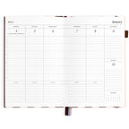 2027 A5 Academic Vertical Planner - Chocolate Stripe - PRE-ORDER (25 SEPTEMBER)