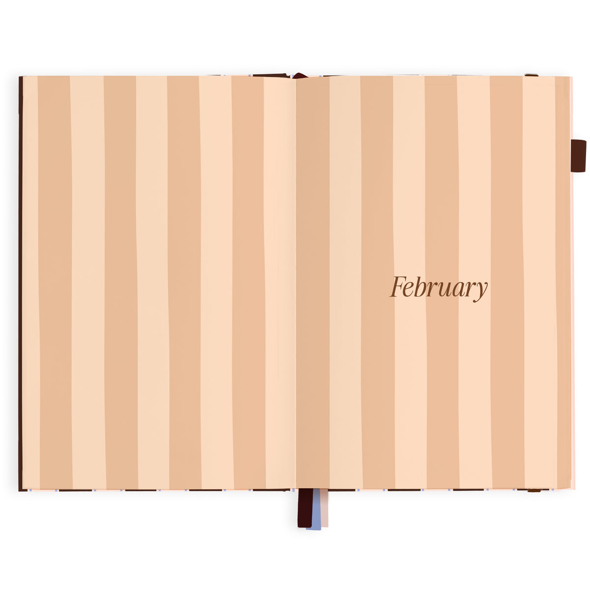 2027 A5 Academic Vertical Planner - Chocolate Stripe - PRE-ORDER (25 SEPTEMBER)