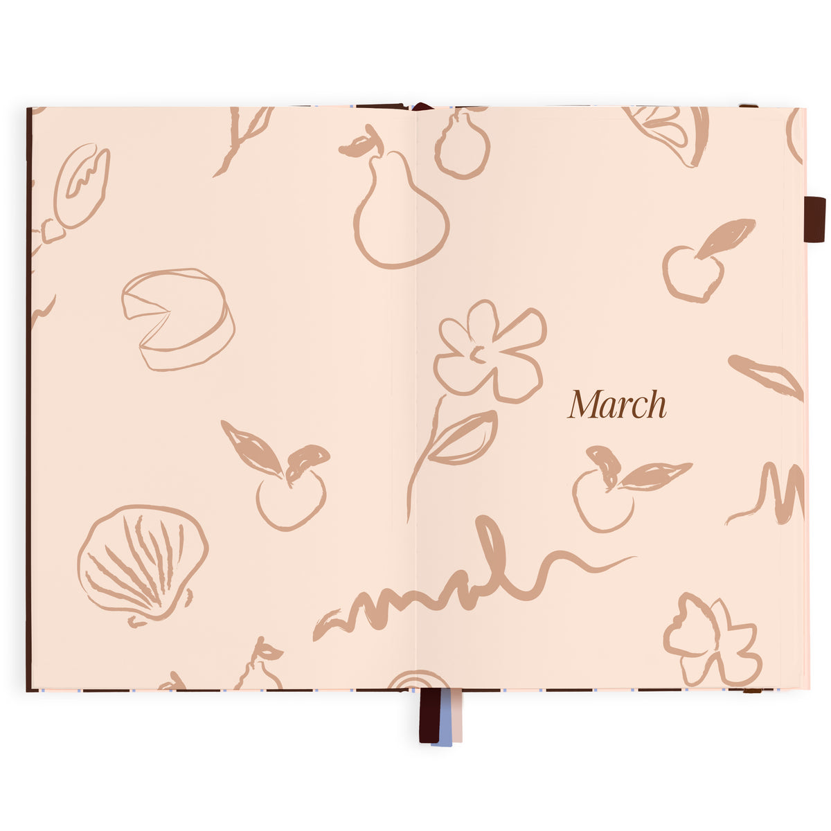 2027 A5 Academic Vertical Planner - Chocolate Stripe - PRE-ORDER (25 SEPTEMBER)