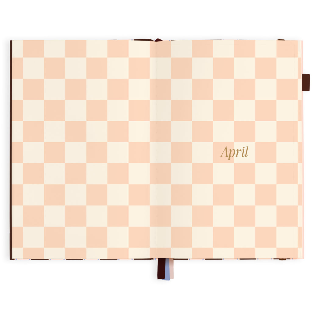 2027 A5 Academic Vertical Planner - Chocolate Stripe - PRE-ORDER (25 SEPTEMBER)