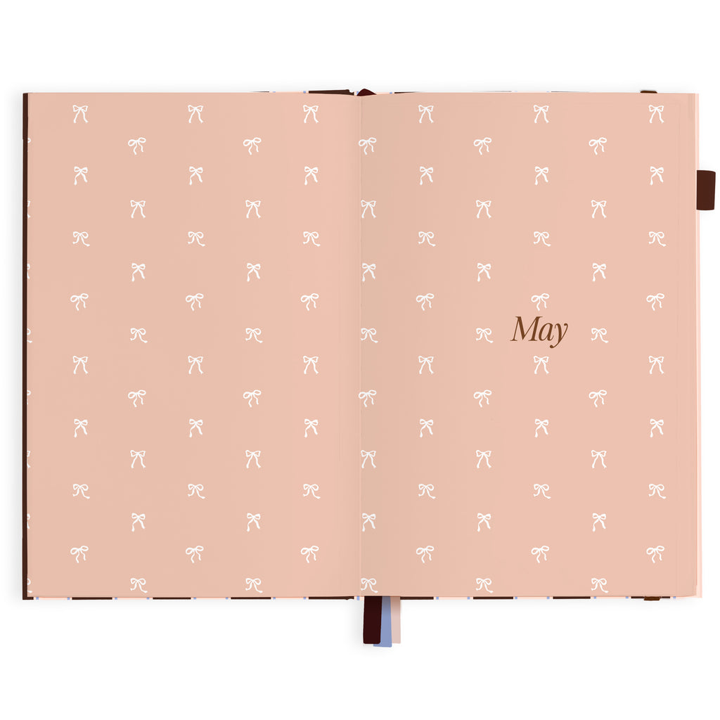 2027 A5 Academic Vertical Planner - Chocolate Stripe - PRE-ORDER (25 SEPTEMBER)