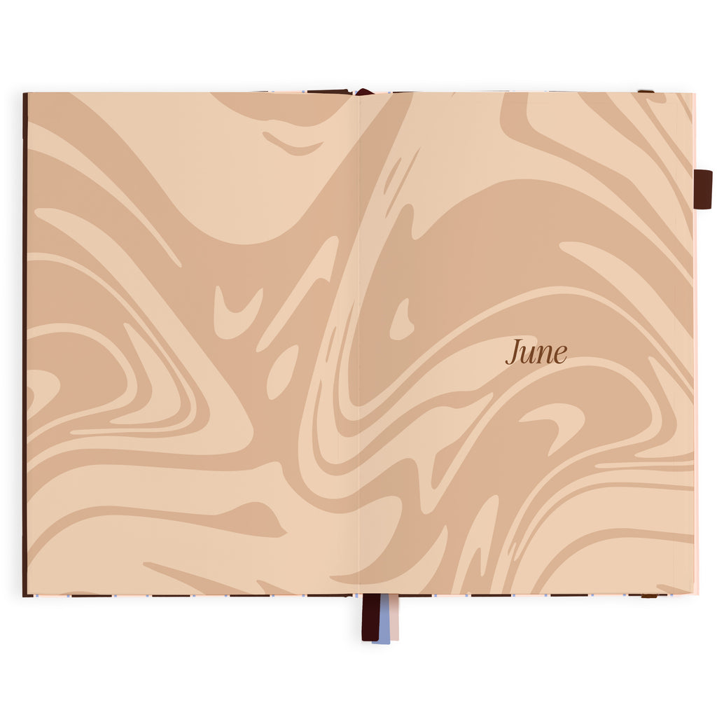 2027 A5 Academic Vertical Planner - Chocolate Stripe - PRE-ORDER (25 SEPTEMBER)