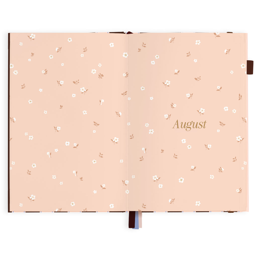 2027 A5 Academic Vertical Planner - Chocolate Stripe - PRE-ORDER (25 SEPTEMBER)