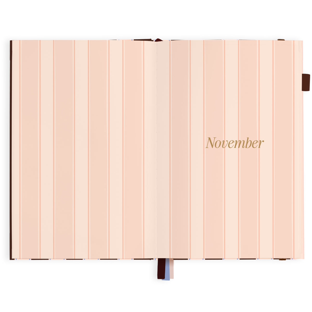2027 A5 Academic Vertical Planner - Chocolate Stripe - PRE-ORDER (25 SEPTEMBER)