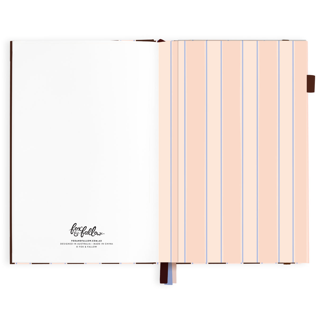 2027 A5 Academic Vertical Planner - Chocolate Stripe - PRE-ORDER (25 SEPTEMBER)