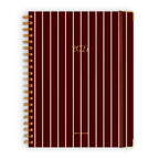 2027 A4 Academic Vertical Planner - Merlot Pinstripe - PRE-ORDER (25 SEPTEMBER)